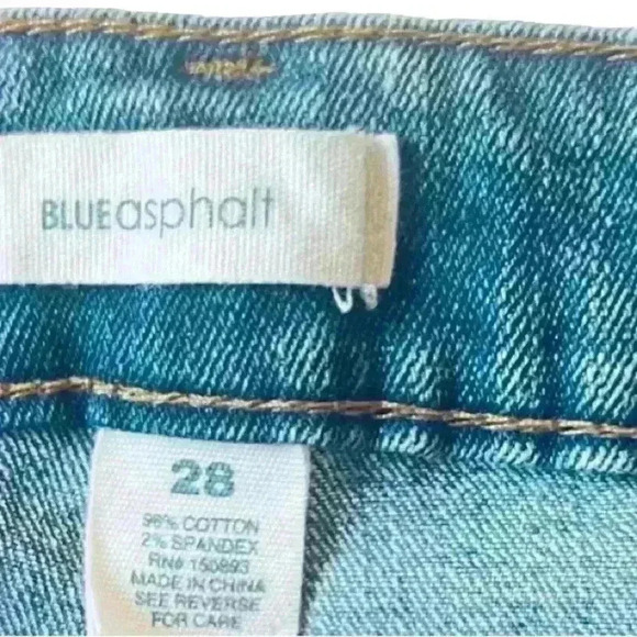 Blue asphalt Denim Shorts - Picture 2 of 4